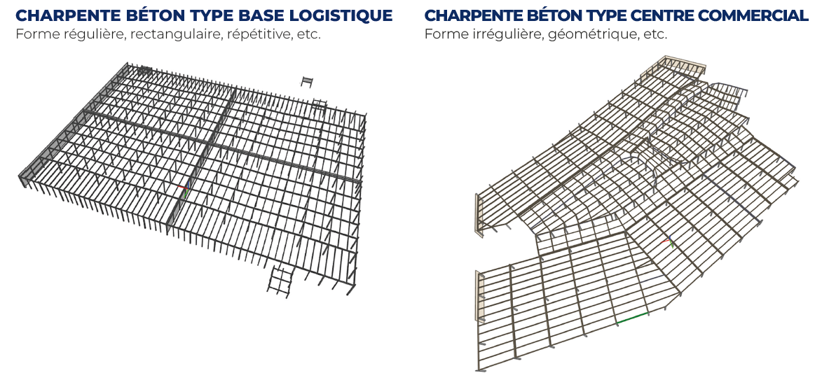 Types de charpentes béton KP1